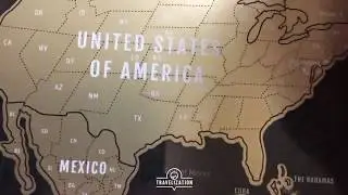 Unboxing of the Travelization Scratch Off World Map Deluxe Edition