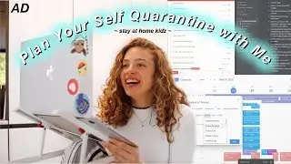 Plan your Week in Self Quarantine with Me! Set Goals, Plan & Get Productive (if u want to) 😌 | ad