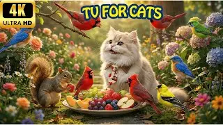 [NO ADS] Relaxing Cat TV 🐦 A Soft Nature Space Cats Can Watch for Hours in 4K Ultra HD