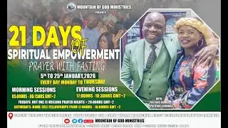 YOU ARE WELCOME TO  THE LIVE BROADCAST OF DAY 4 OF OUR 21 DAYS PRAYER WITH FASTING.