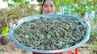 Yummy Crispy Cooking Tiny Frog Recipe - Cooking With Sros