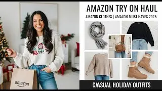 Amazon try on haul l Amazon Clothes l Amazon Must Haves 2025 l Casual Holiday Outfits