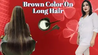 How to color on long hair light brown
