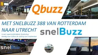 Met SNELBUZZ 388 van ROTTERDAM naar UTRECHT (ook handig tijdens de staking) #detreinreizigervlogt