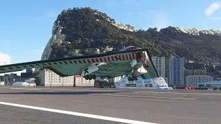 HIGH-RISK Takeoff! B-2 Spirit Stealth Bomber at Gibraltar Airport