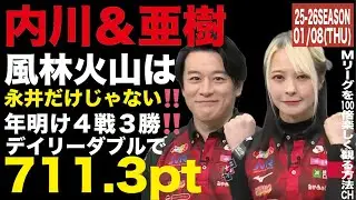 【風林火山】永井だけじゃない‼️世界王者内川と新監督亜樹で圧巻のデイリーダブル‼️