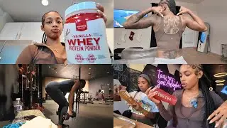 relaxed day in my life, morning routine, gym workout