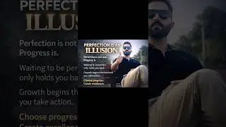 Perfection is an illusion 🙂 #PerfectionIsAnIllusion #ProgressOverPerfection