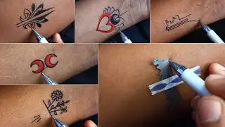 new blade tattoo trick || key tattoo trick \\ tribal | minimalist tattoos 🫠🥰😍
