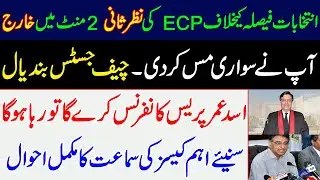 ECP's review against election order dismissed in 2 minutes, you missed the ride.CJ Bandyal's warning