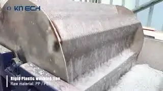 500kg/h PP rigid flakes plastic washing line