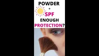 Powder Foundation with SPF ENOUGH PROTECTION? #shorts