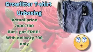 😱😱Growfitter T-shirt (H&M brand) Unboxing💯👌🏻