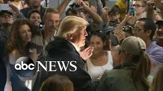 Trump surveys hurricane damage in Puerto Rico
