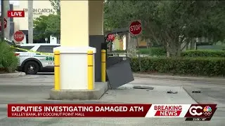 Deputies investigate incident involving an ATM at Valley Bank in Coconut Point