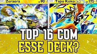 TOP 16! O Deck de Zeraora e Tapu Koko que n&atilde;o GOSTEI!