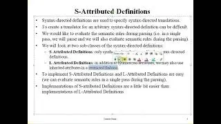 Compiler Design Syntax Directed Translation Part 2