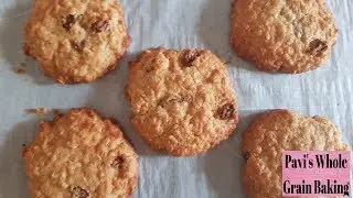 Oats and Coconut Raisin Cookies | Small Batch