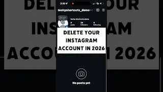 How To delete Instagram Account in 2026 #shorts #viral #instagram #hack