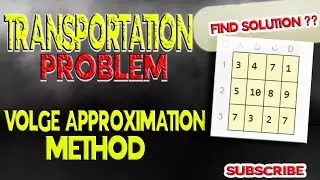 LINEAR PROGRAMMING | VOLGE APPROXIMATION METHOD | #math