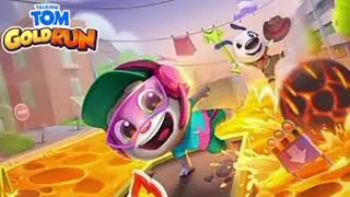 Talking Tom Gold Run Lava Theme