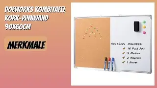 BEWERTUNG (2025): DOEWORKS Kombitafel Kork-Pinnwand 90x60cm. Infos