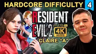 I must RESCUE Sherry! 🧟 Resident Evil 2 Remake Part 4 | Hardcore Difficulty Claire A | PS5 Pro 4K 60