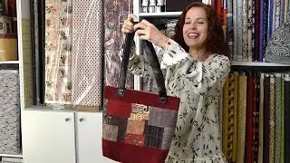 Bolso de patchwork telas pegadas