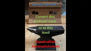 Homemade Anvil out of train track #anvil #metalworkingtools #knife #knifemaking #tools #satisfying