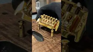 Tremolo installation #guitar #handcrafted #customguitar #guitarist #custom #customguitar #luthier