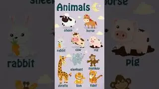 Learn Forest Animals Name For Kids  #animals #kidsvideo #shortsvideo #shortvideo #shorts #short