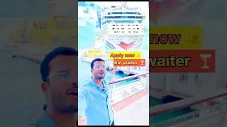 Aida cruise line. Apply now🫵 for Bar waiter 🍸 #cruiseshipjobs #shipjob #ytshorts
