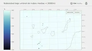 Canary Islands Cloud cover forecast: 20260107