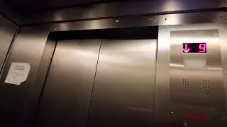 Modernized Dover traction parking elevators at the Galleria mall (White Plains, NY)