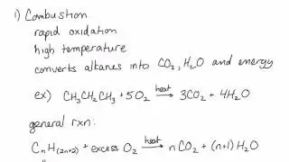 Reactions Of Alkanes