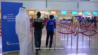 Express passport control with Smart Gates at DXB