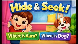 Where Is Dog? 🐶 | Aaro & Dog Hide and Seek Song | Fun Kids Song