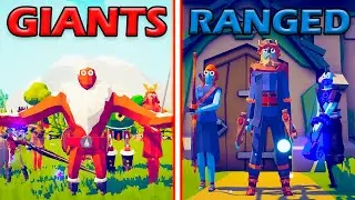 GIANT UNITS TEAM vs RANGED UNITS TEAM - Totally Accurate Battle Simulator | TABS