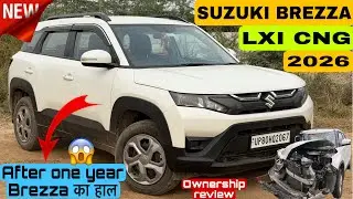 Maruti Suzuki Brezza Lxi CNG 2025 Base Model Complete One Year Ownership Detailed Review 🔥