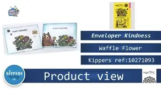 Maak een kaart met de stamp set van Waffle Flower-Enveloper Kindness | Kippers Hobby