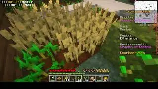 Minecraft!! modded server called Exoria- this video is only farming!