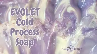 Purple Lavender Soap / Drop Swirl Soap Making / Fresh Handmade Cold Process Soap