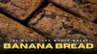 100% Whole Wheat Banana Bread | No Sugar, No Honey, Still Moist