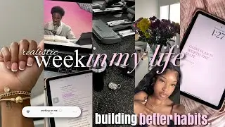 WEEKLY VLOG : building better habits as a 9-5+college girly, work/life balance, gym, bible study +