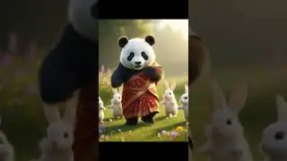 #panda dance@rabbit#happiness