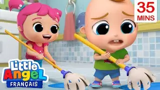 Nettoyons en famille | Comptine Ma Maison | Little Angel Français