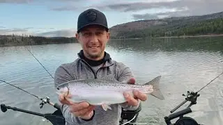 Frenchman Lake. Trolling for trout.