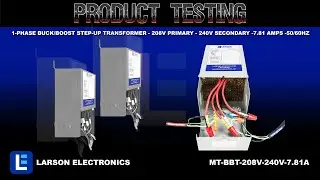 1-Phase Buck/Boost Step-Up Transformer - 208V Primary - 240V Secondary -7.81 Amps -50/60Hz