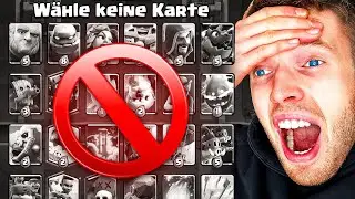 KEINE KARTE WÄHLEN, BIS ICH VERLIERE...😱 (Eskalation) | Clash Royale Deutsch