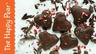 Heart Shaped Rolos - Homemade Vegan Gift  | THE HAPPY PEAR